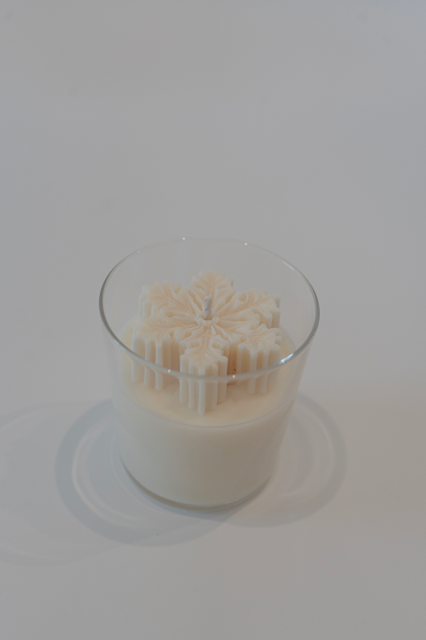 Let it snow svečka v kozarčku